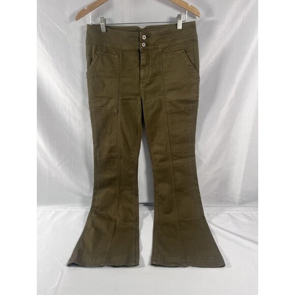 Pilcro and the Letterpress Anthropologie High Rise Trouser Bootcut Jeans Size 30 - Picture 1 of 9